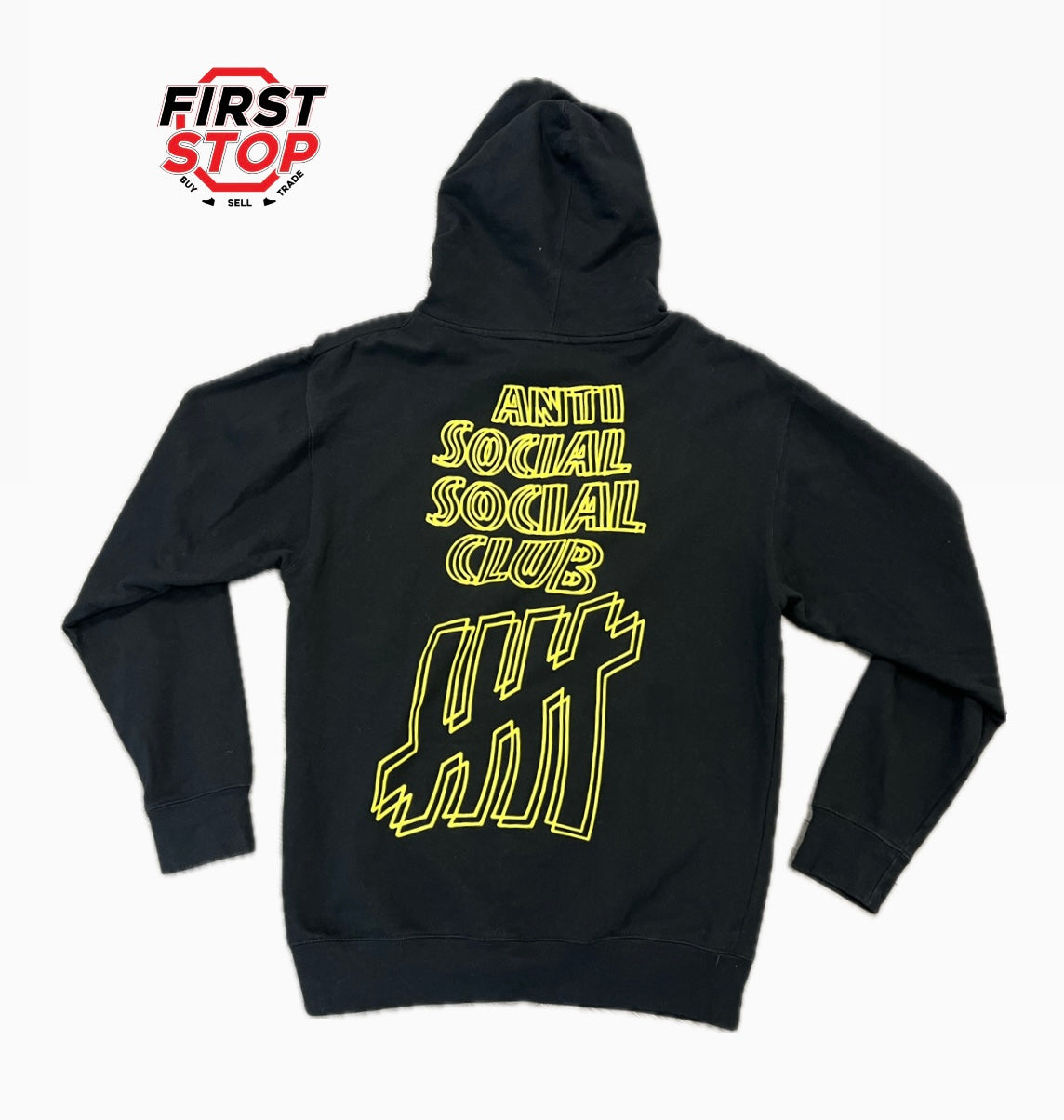 Anti Social Social Club x Undefeated Hoodie Black