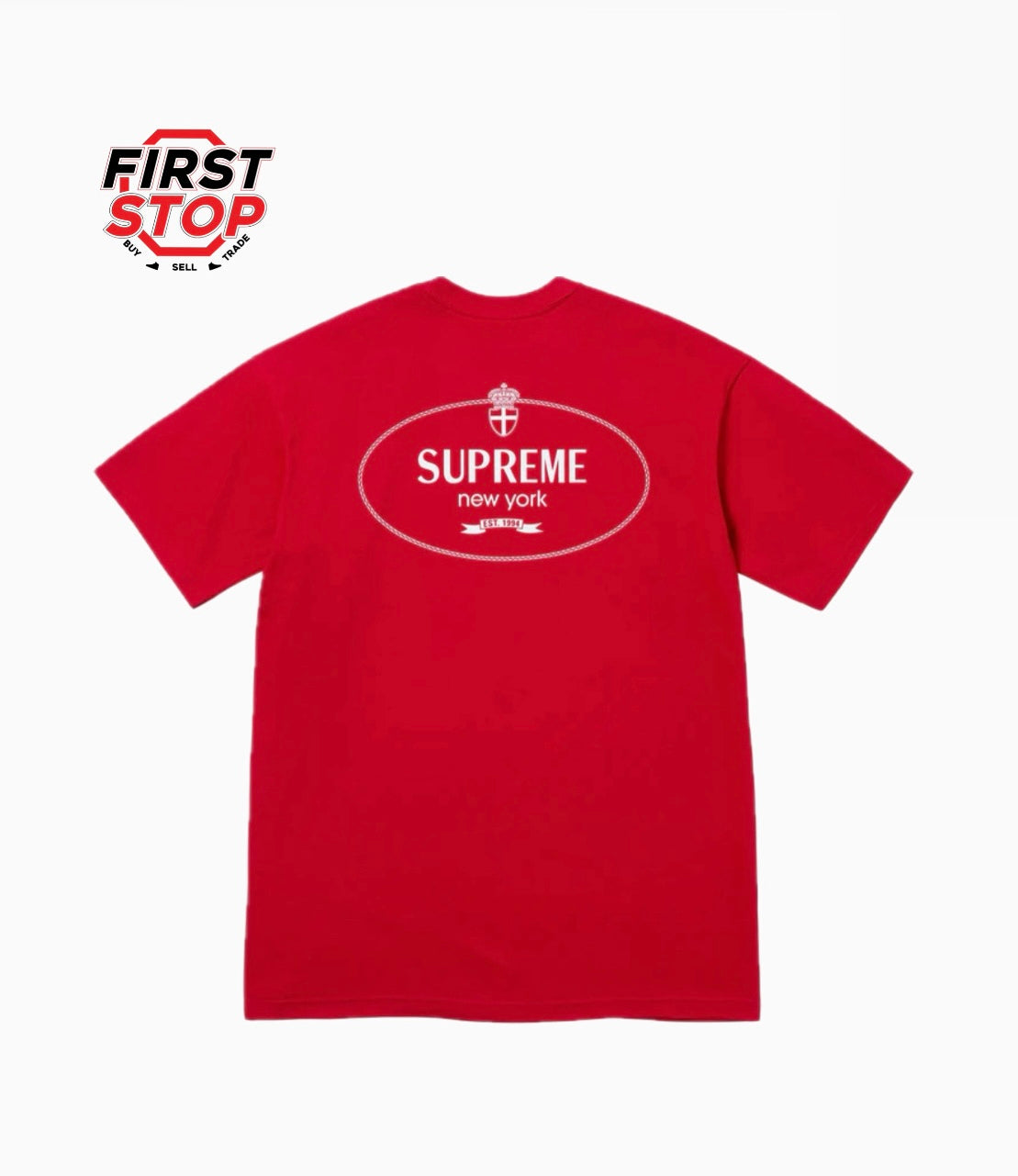 Supreme Crest Tee Red