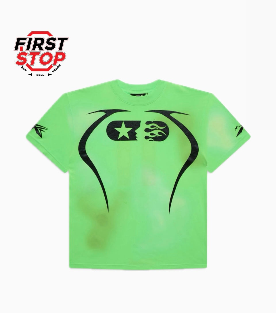 Hellstar Warm Up T-Shirt Neon Green