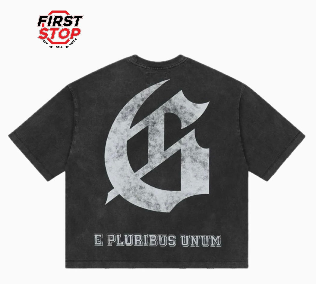 Godspeed Collegiate Black Washed Tee