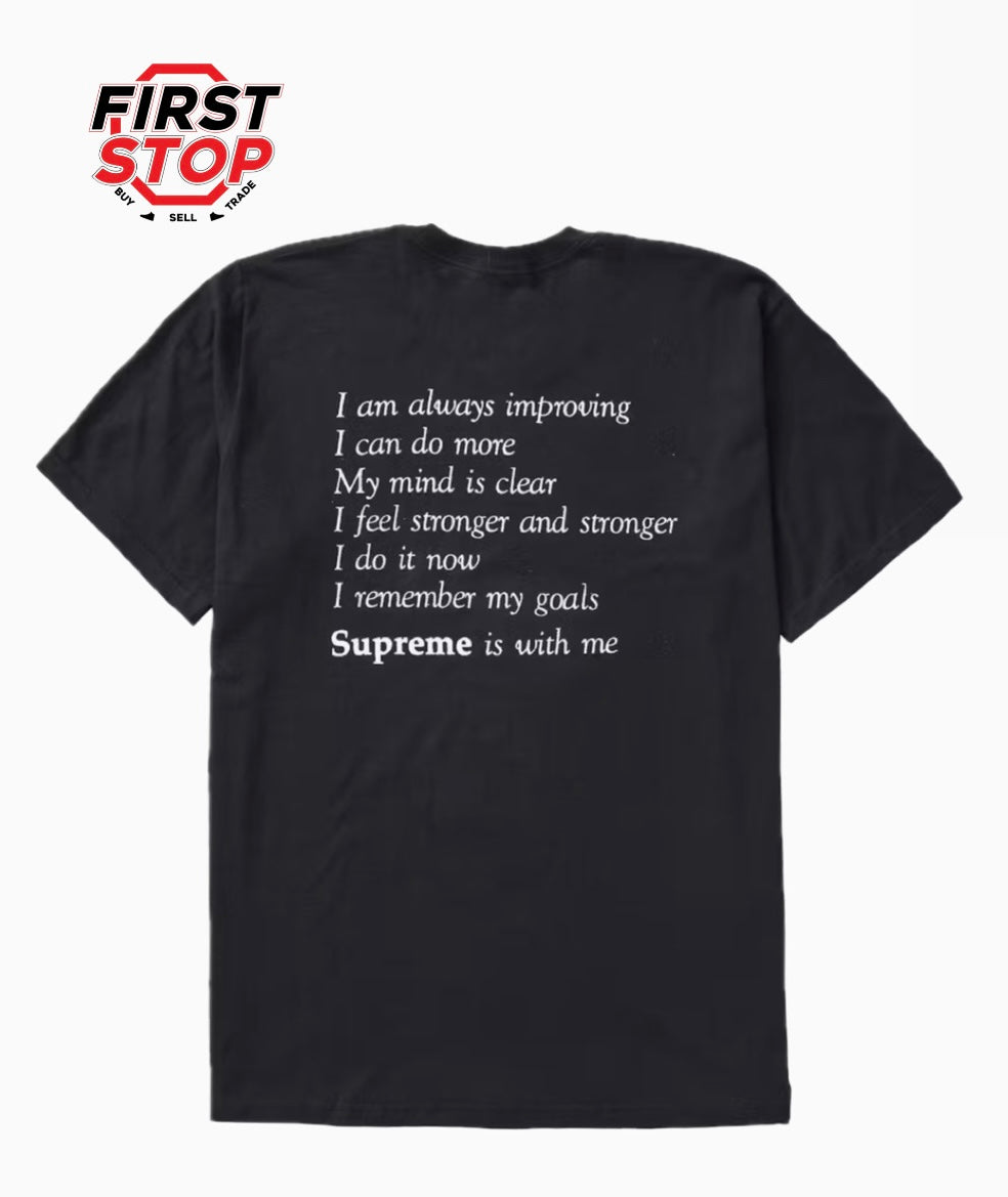 Supreme Stay Positive Tee Black