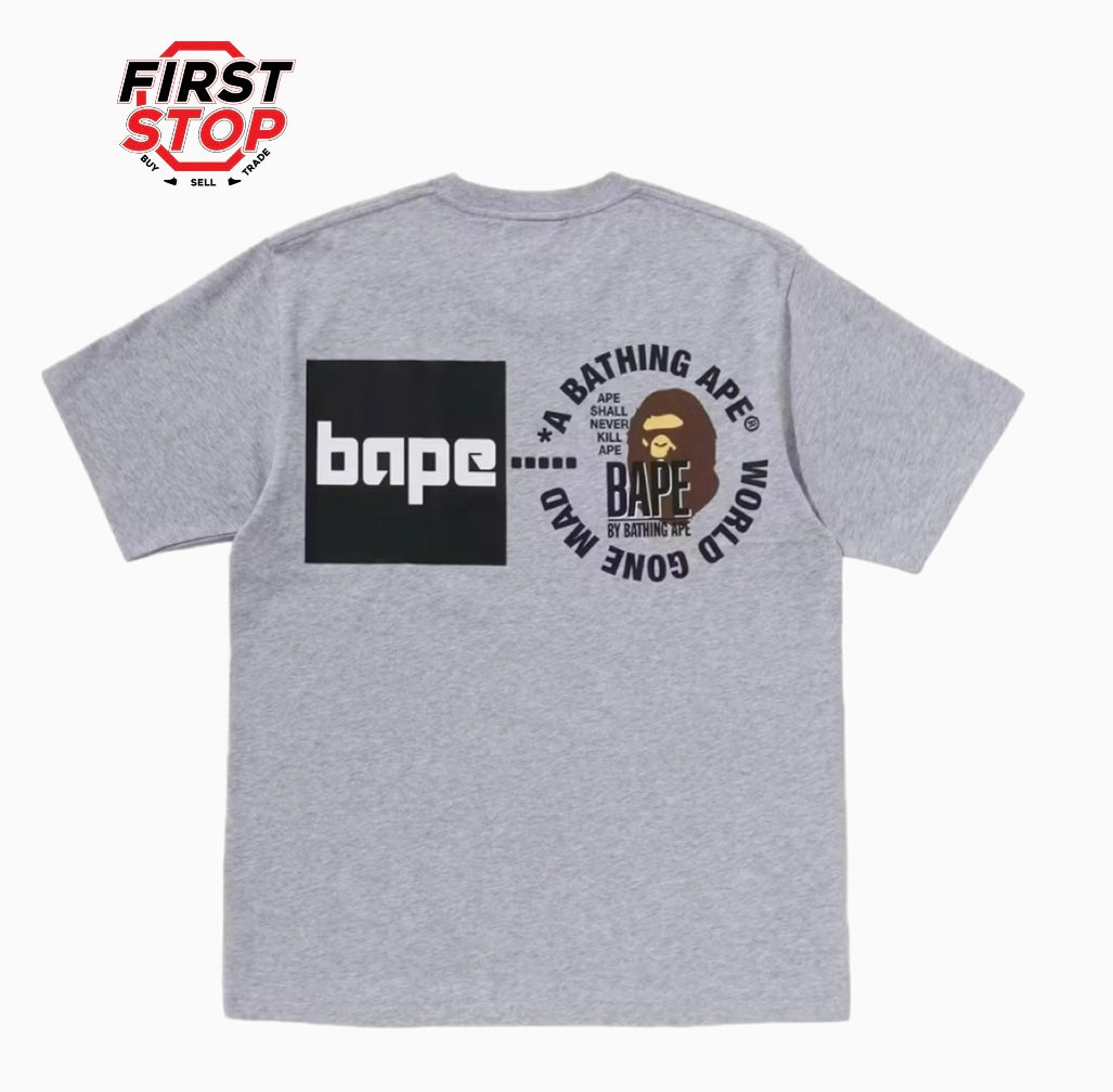 BAPE A Bathing Ape Logo Tee (Grey)