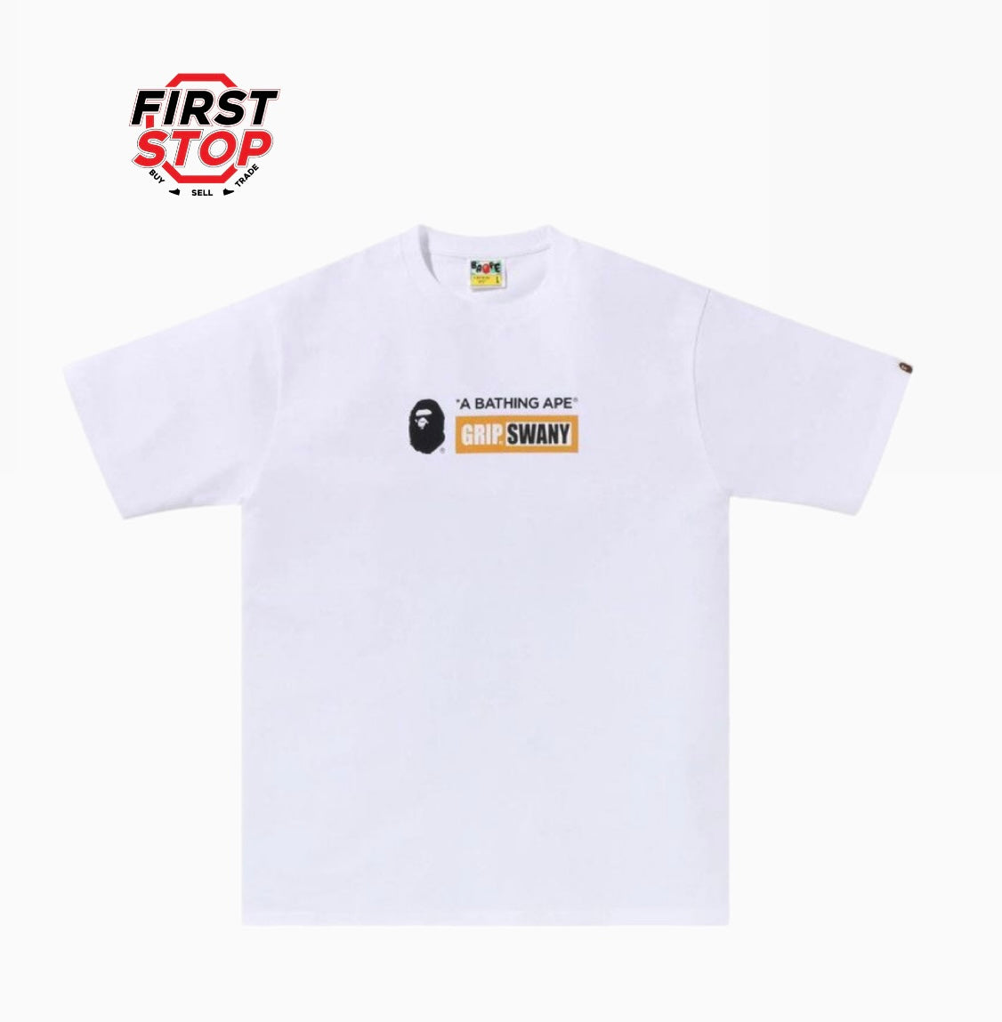 Bape x Grip Swany White Tee
