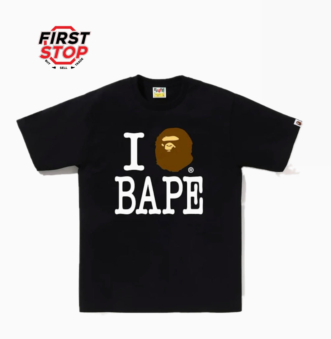 Bape I love Bape Tee Black