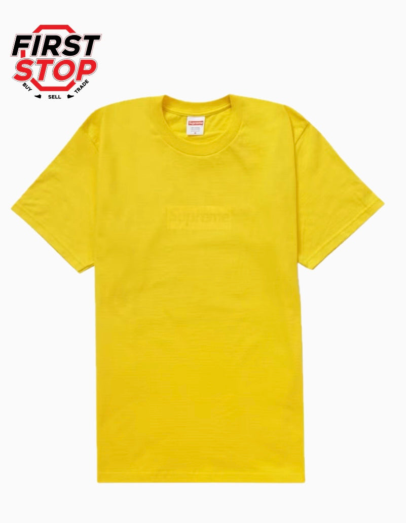 Supreme Tonal Box Logo Tee Yellow