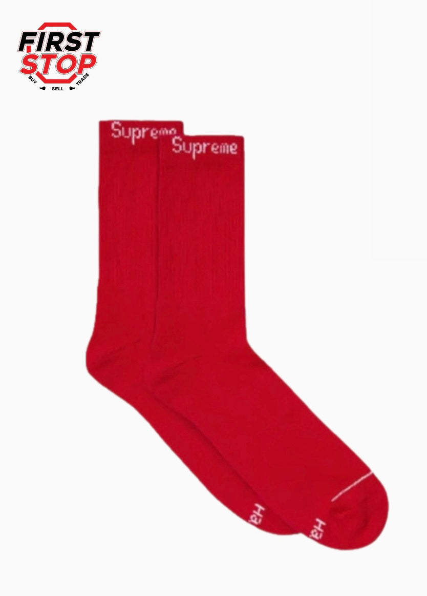 Supreme Socks Red (Single pair)