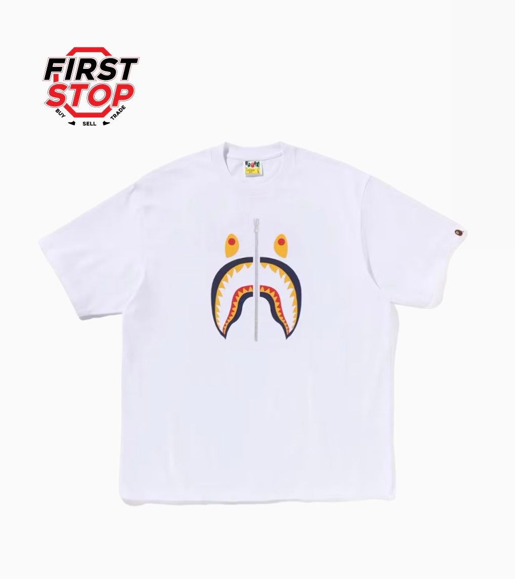 BAPE Shark USA Tee White