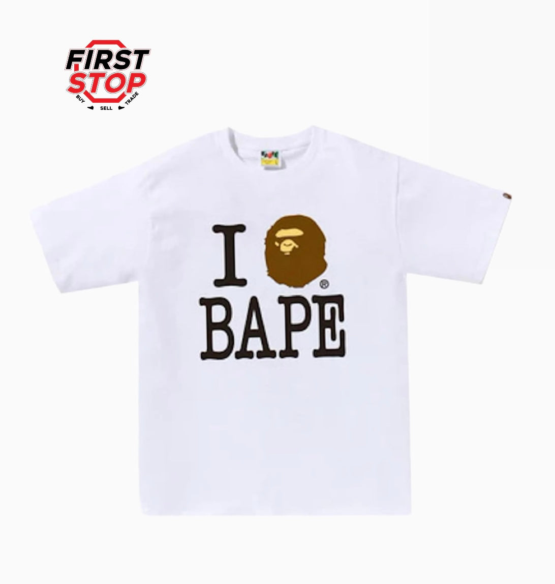 Bape I love Bape Tee White