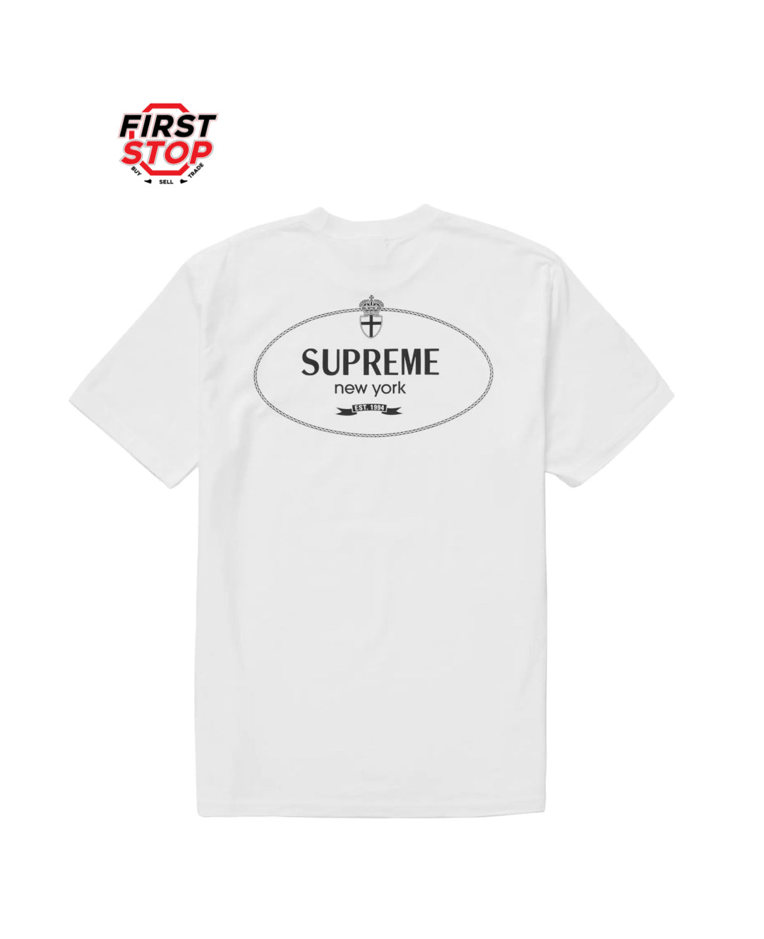 Supreme Crest Tee White