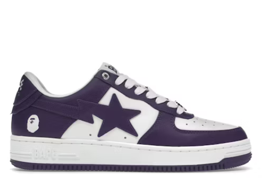 A Bathing Ape Bape Sta White Purple
