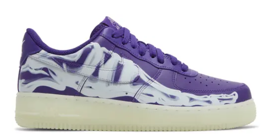 Nike Air Force 1 Purple Skeleton