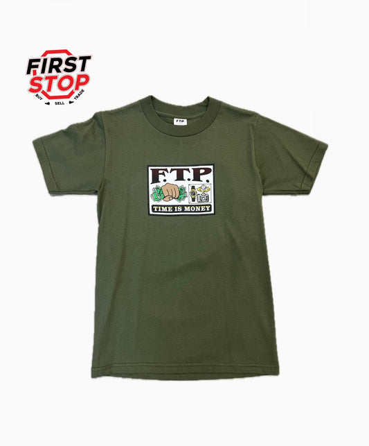 FTP Time Is Money T-shirt Green