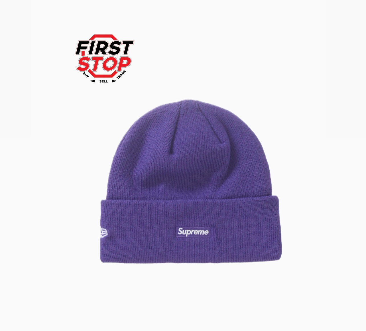 Supreme New Era Script Beanie Purple