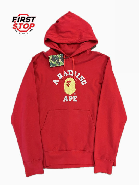 Bape Hoodie Red/Gold/Silver Glitter