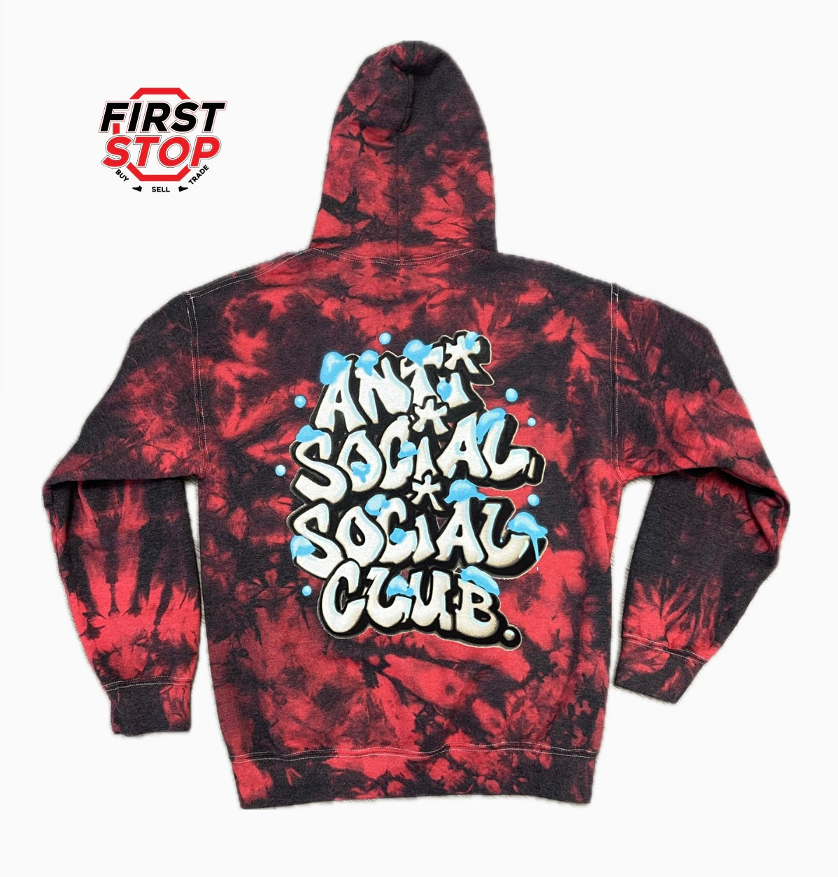 Anti Social Social Club Graffiti Pullover Red