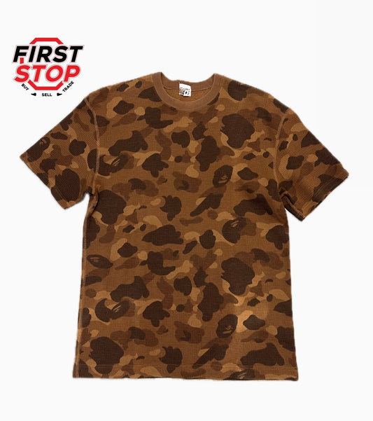 BAPE Brown Camo Thermal Short Sleeve