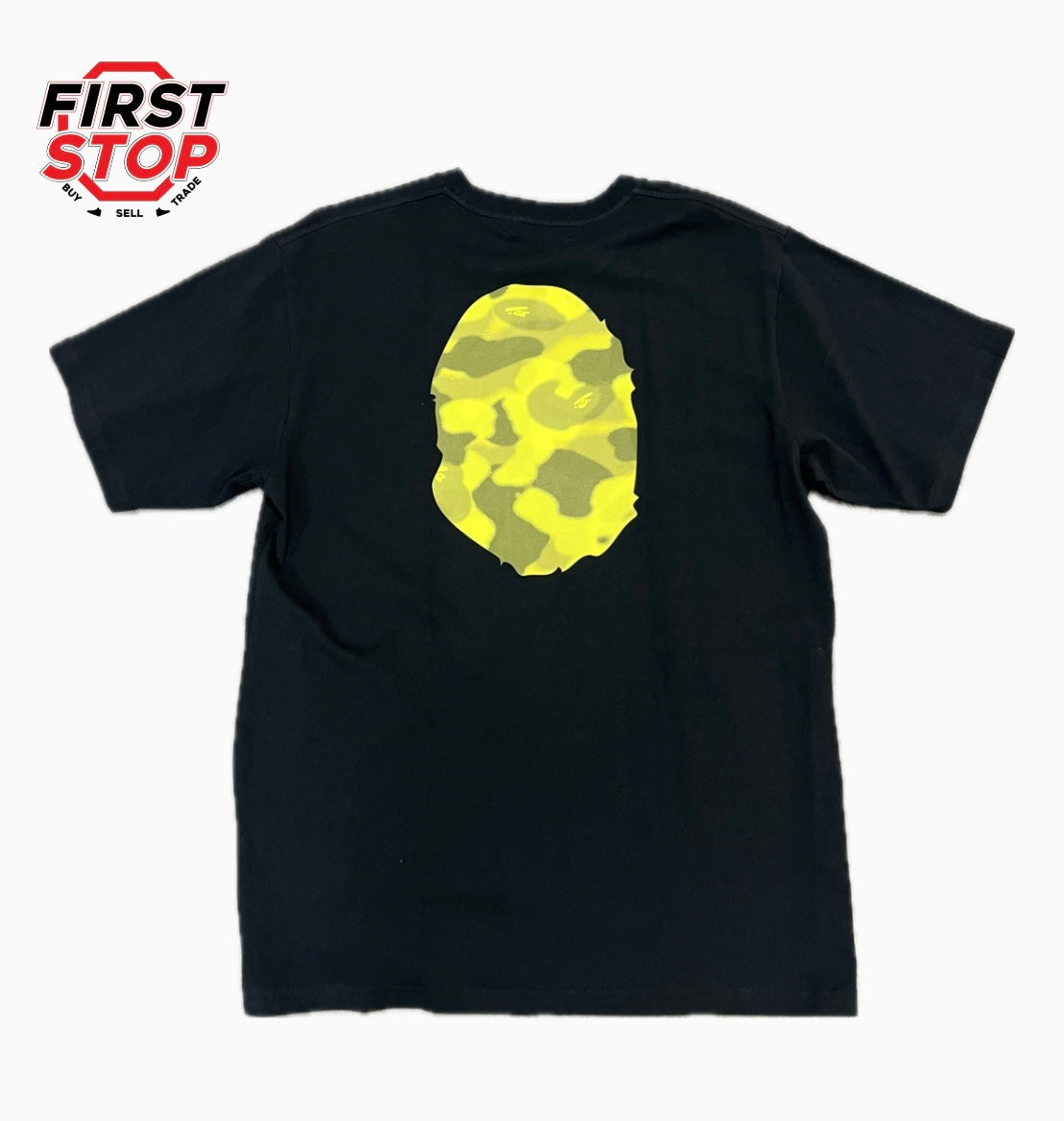 BAPE Radiation Camo College T-Shirt Black