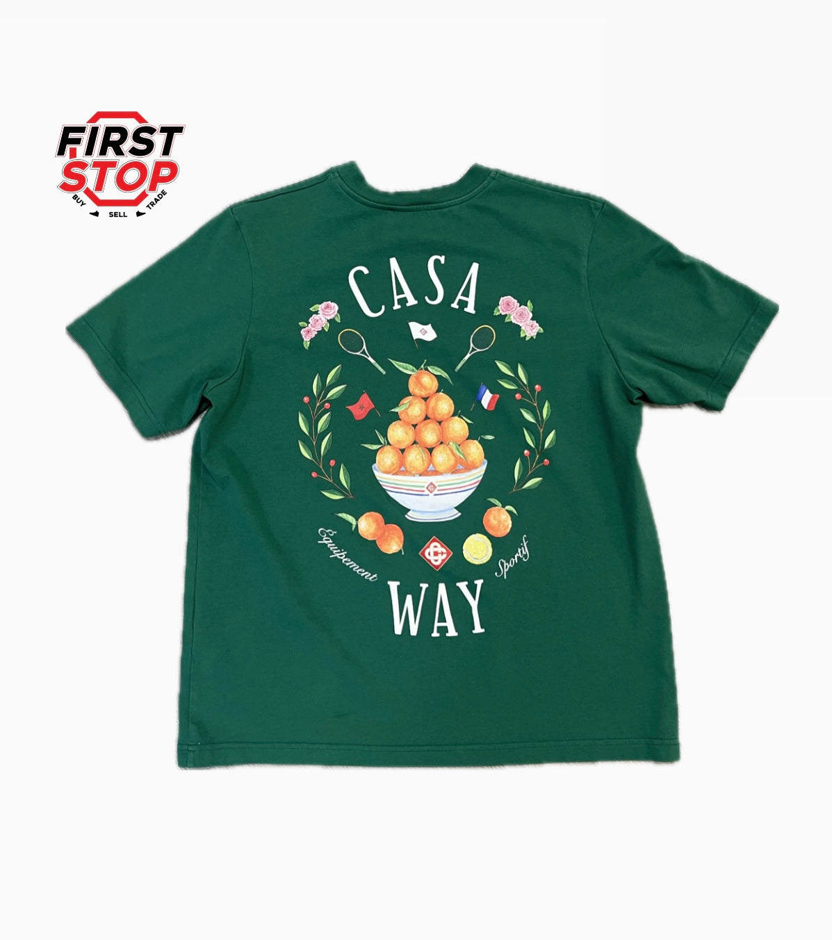 Casablanca Casa Way Graphic T-shirt Green