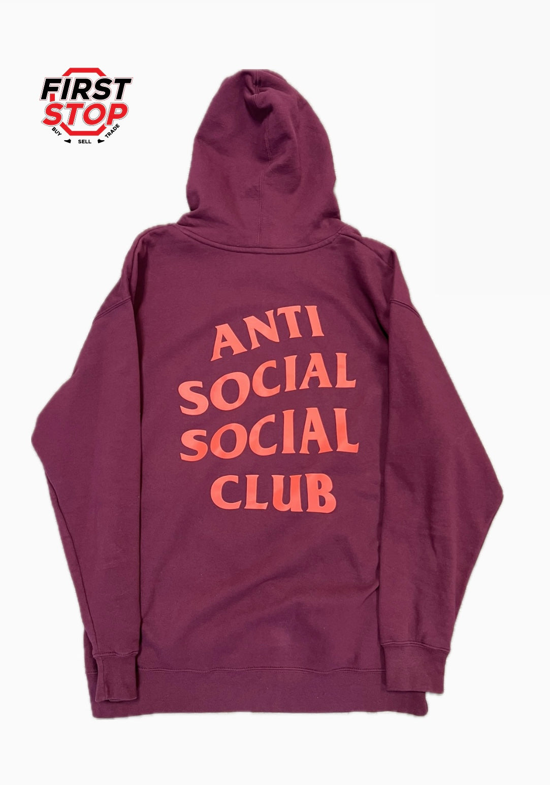 Anti Social Social Club Hoodie Burgundy