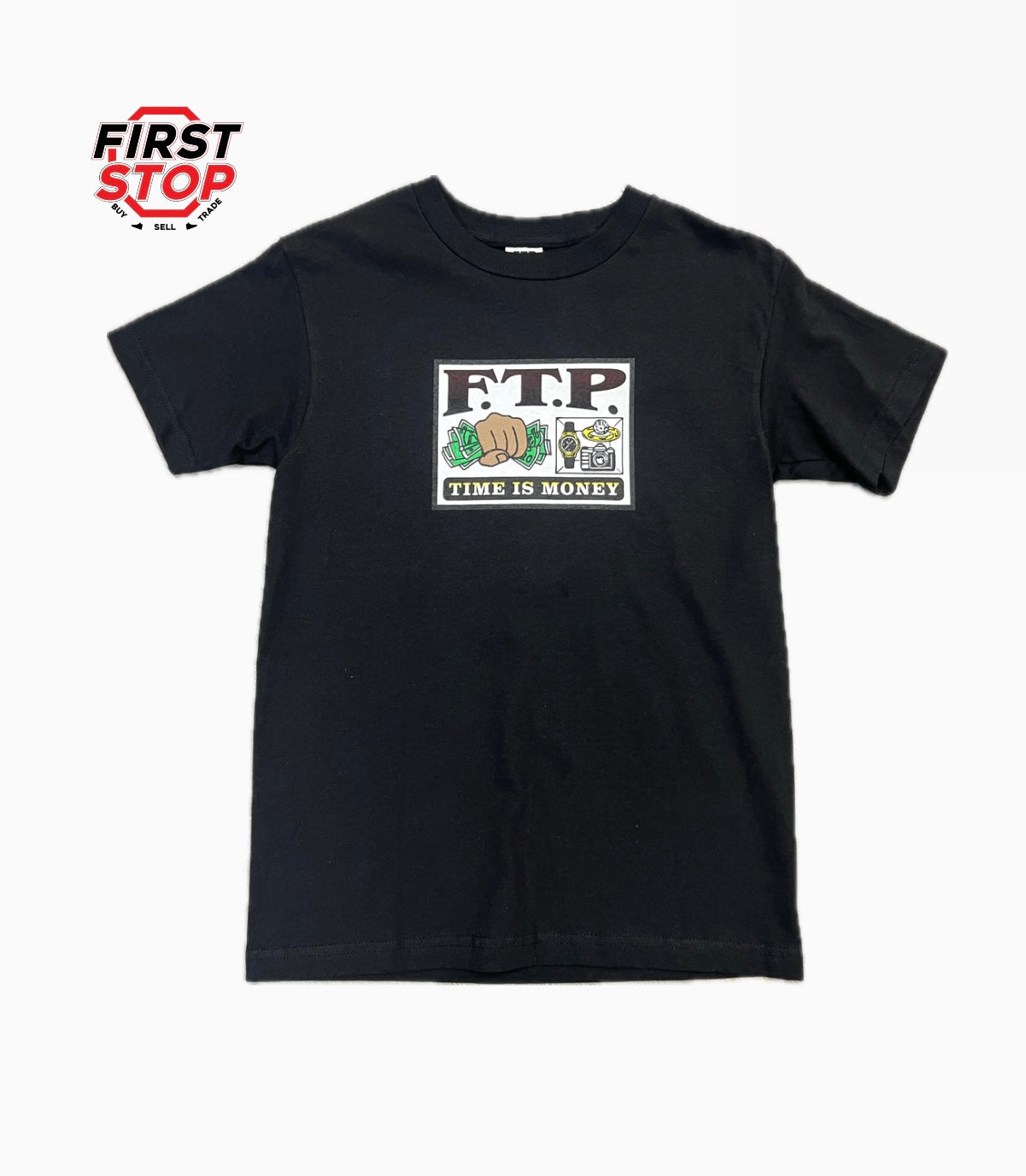 FTP Time Is Money T-Shirt Black