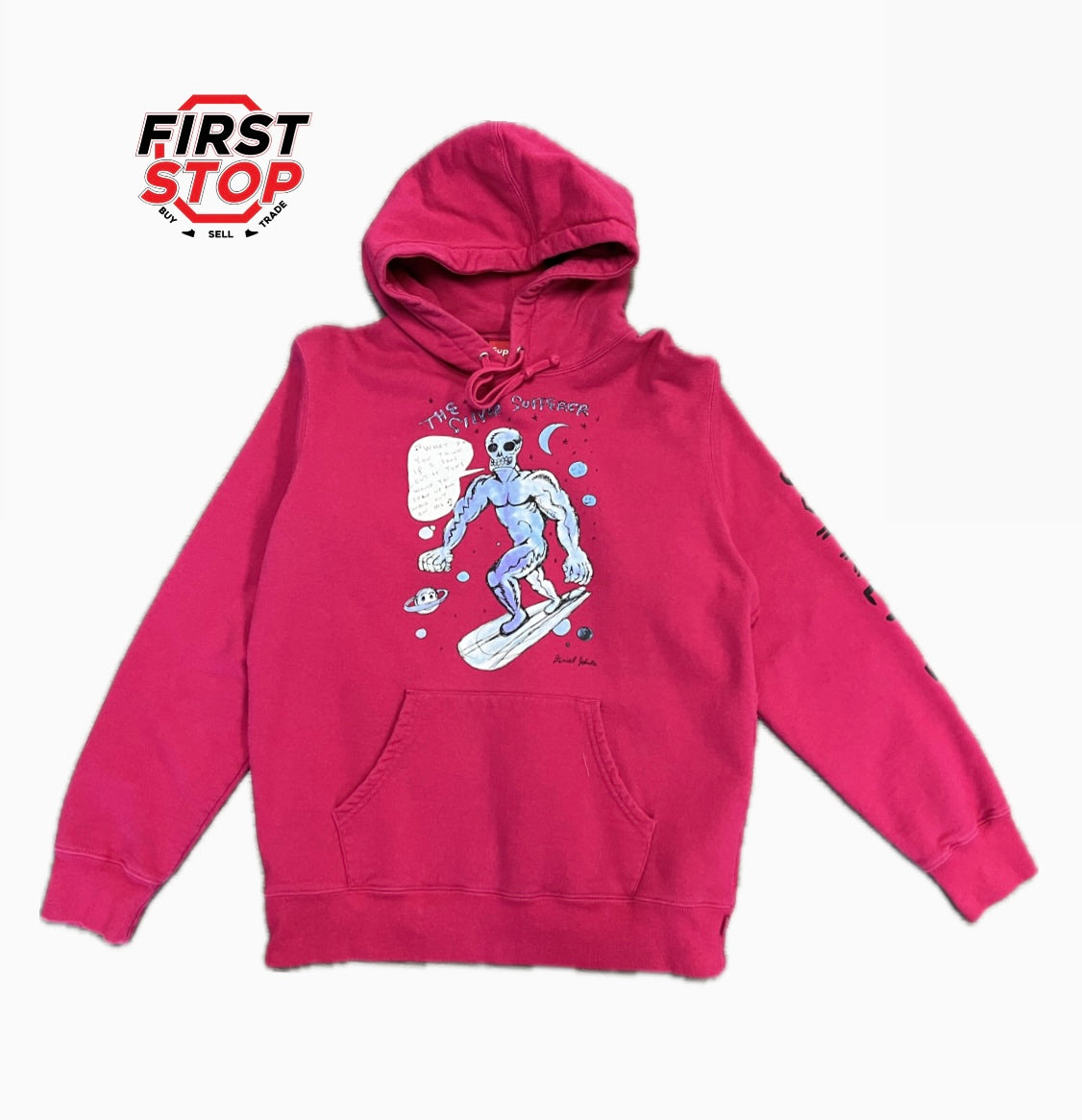 Supreme Daniel Johnston Hoodie Fuchsia