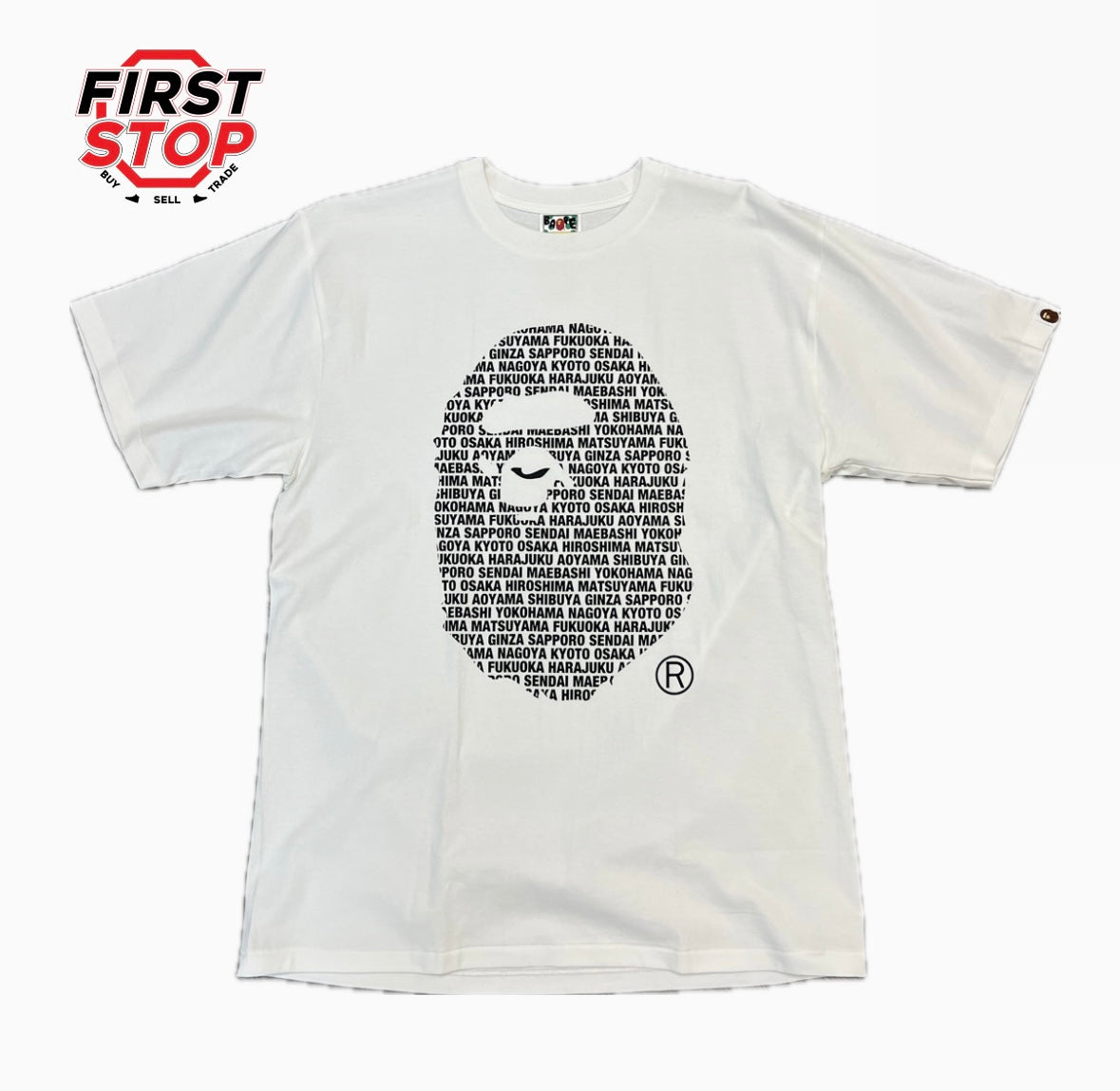 BAPE Japan Ape Head Graphic T-Shirt White