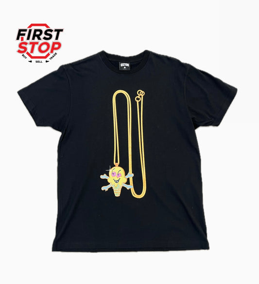 ICE CREAM Gold Chain T-shirt Black