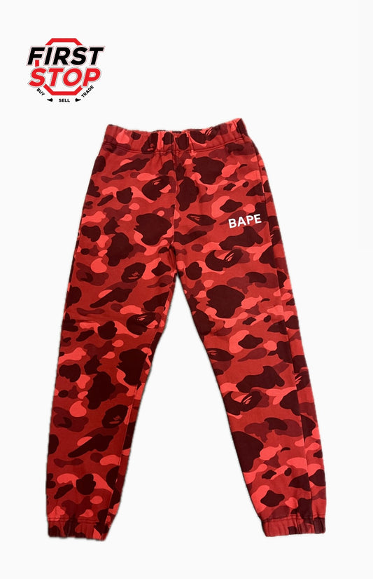 BAPE Camo Red Sweatpants