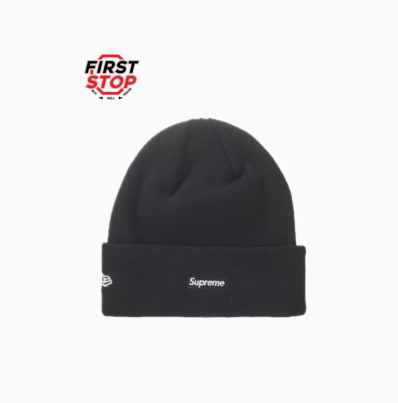 Supreme New Era Script Beanie Black