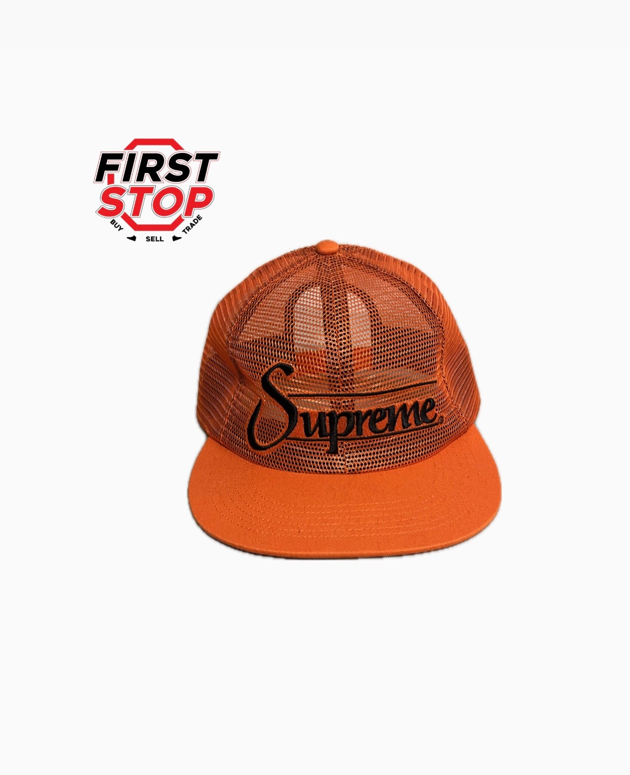 Supreme Snapback Trucker Cap Orange