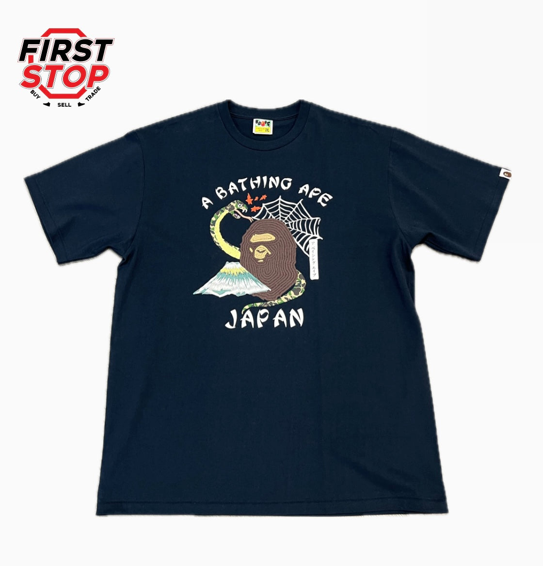 BAPE Japanese Culture T-Shirt Navy