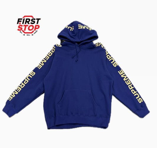 Supreme Purple Gold Hoodie