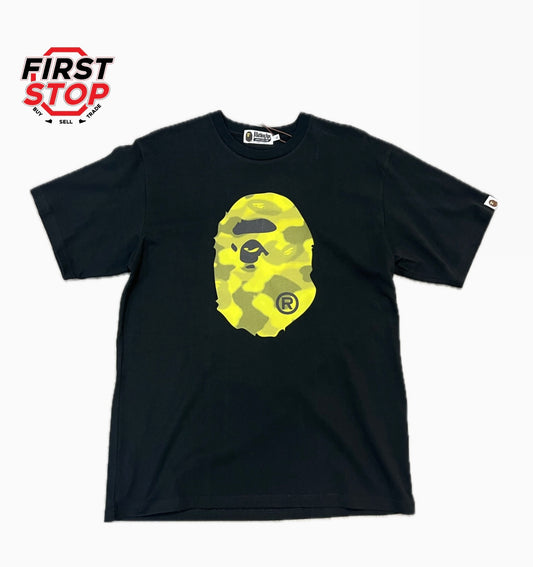 BAPE Radiation Camo Big Head T-Shirt Black