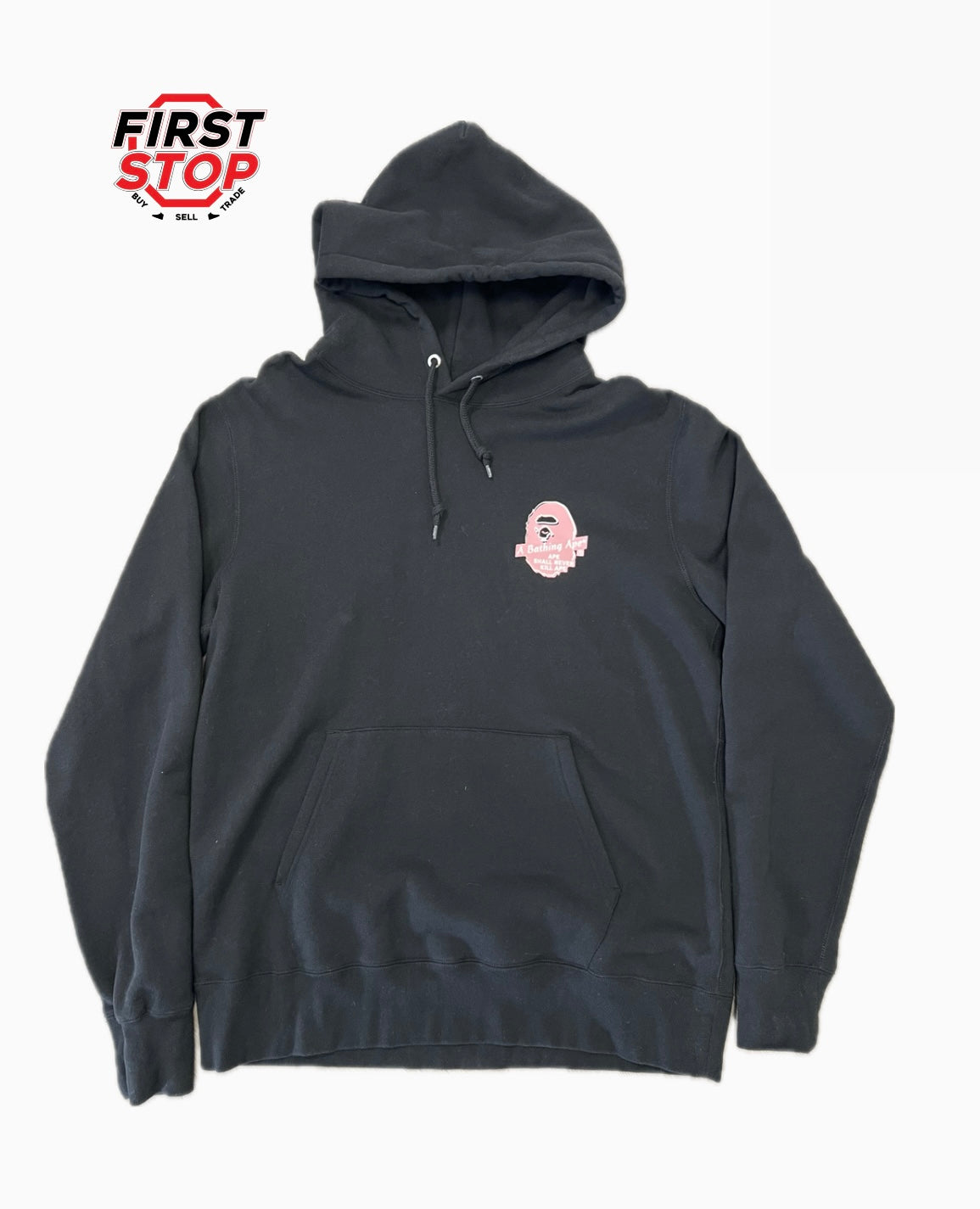 Bape Black Pink ABC Camo Head Hoodie