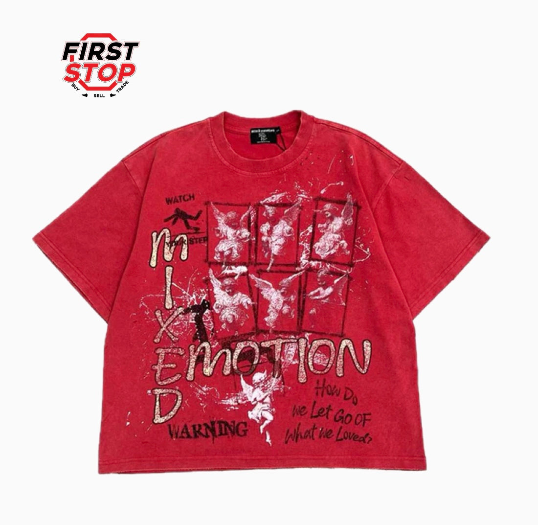 Mixed Emotions Red Crimson Tee