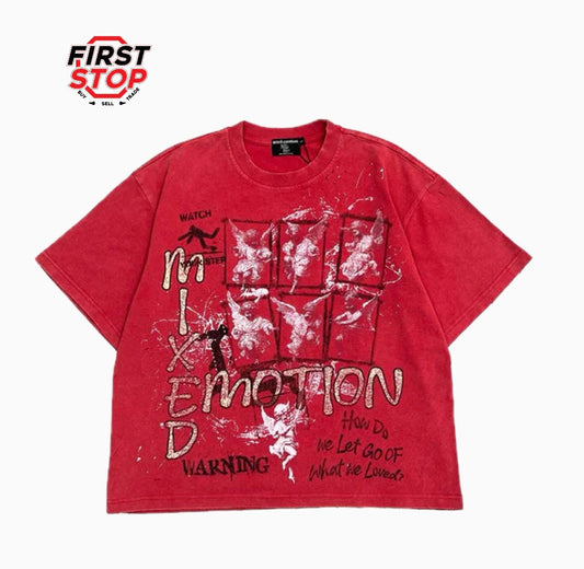 Mixed Emotions Red Crimson Tee