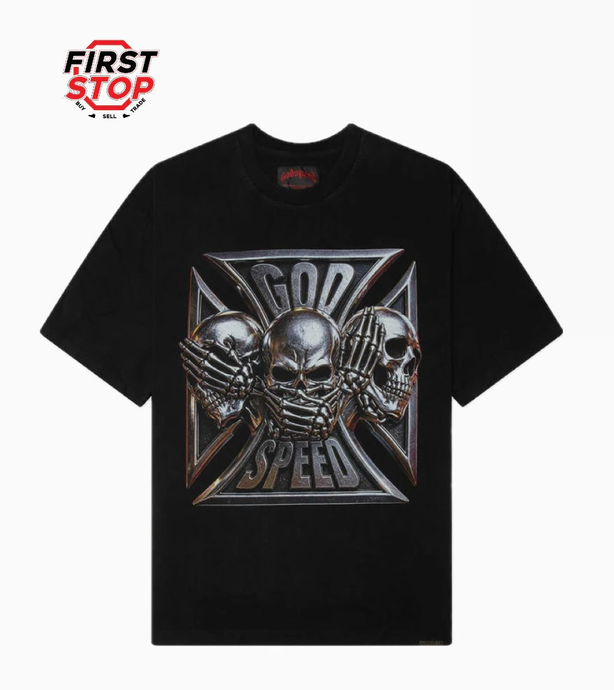 Godspeed Omerta Tee Black