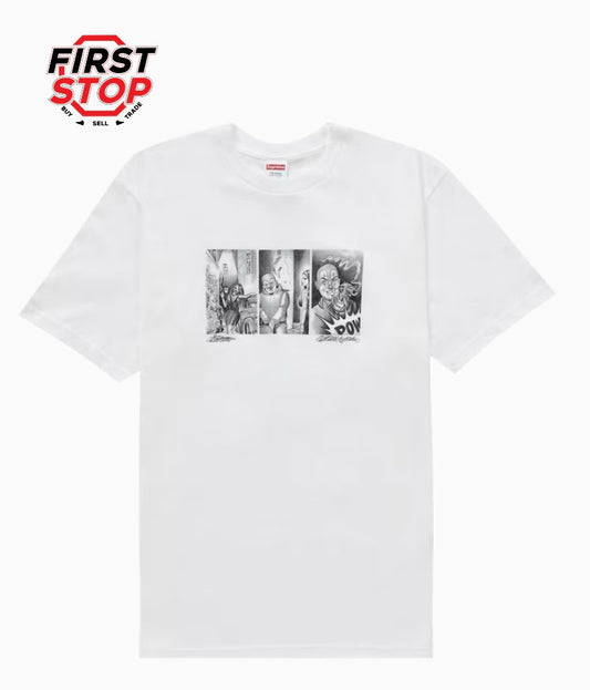 Supreme Mister Cartoon Pow Tee White