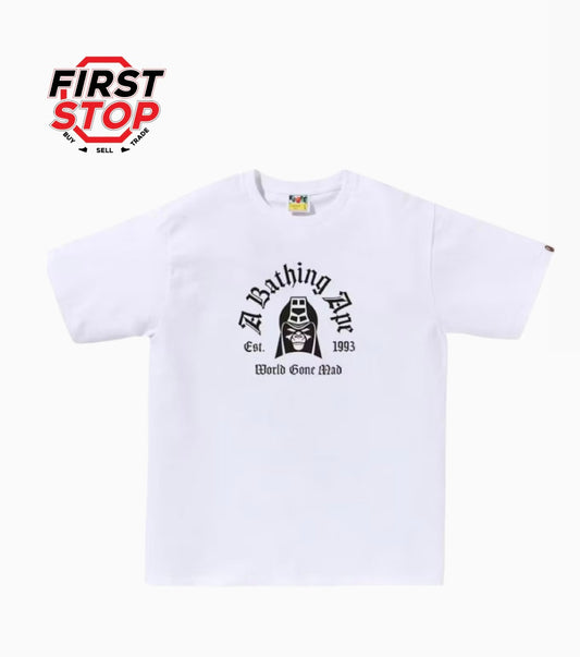 BAPE Mad General College Tee White