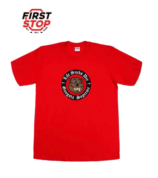 Supreme Life Sucks Die Tee Red