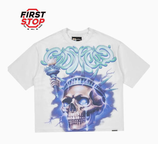 Godspeed Liberty Tears Tee White