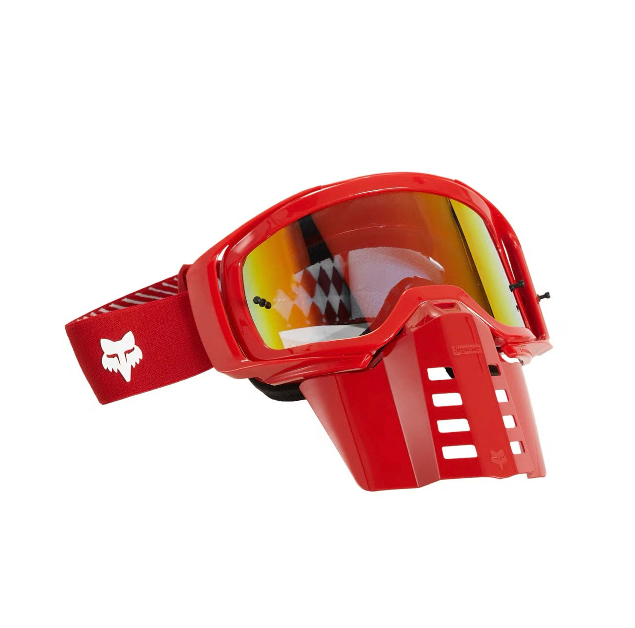 Supreme Fox Racing Goggles With detachable mouth Guard (Red)