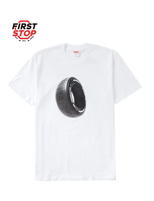Supreme Tire Tee White