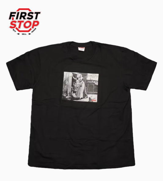 Supreme Mike Kelley Hiding From Indians Tee Black