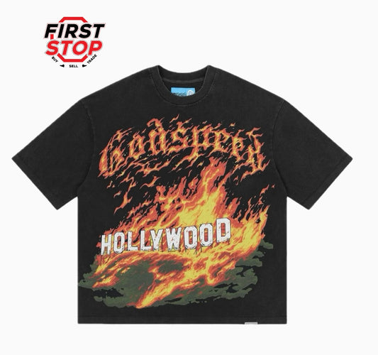 Godspeed Hollywood Inferno ll Tee Black