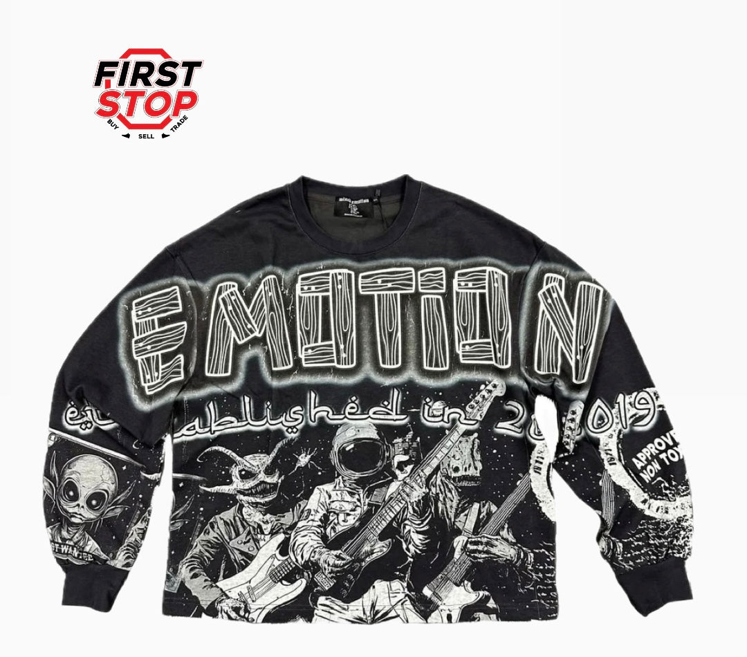 Mixed Emotions Astro Long Sleeve Black