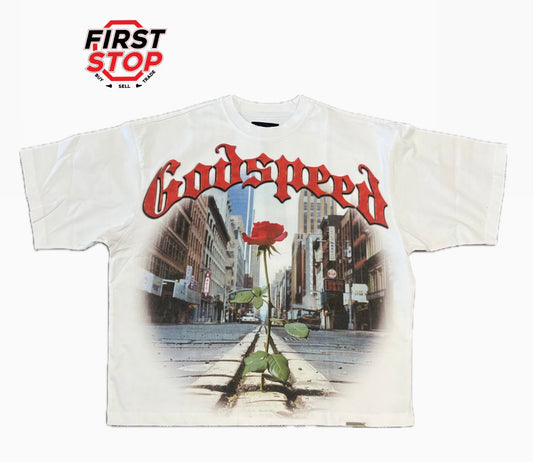 Godspeed Concrete Rose Tee White