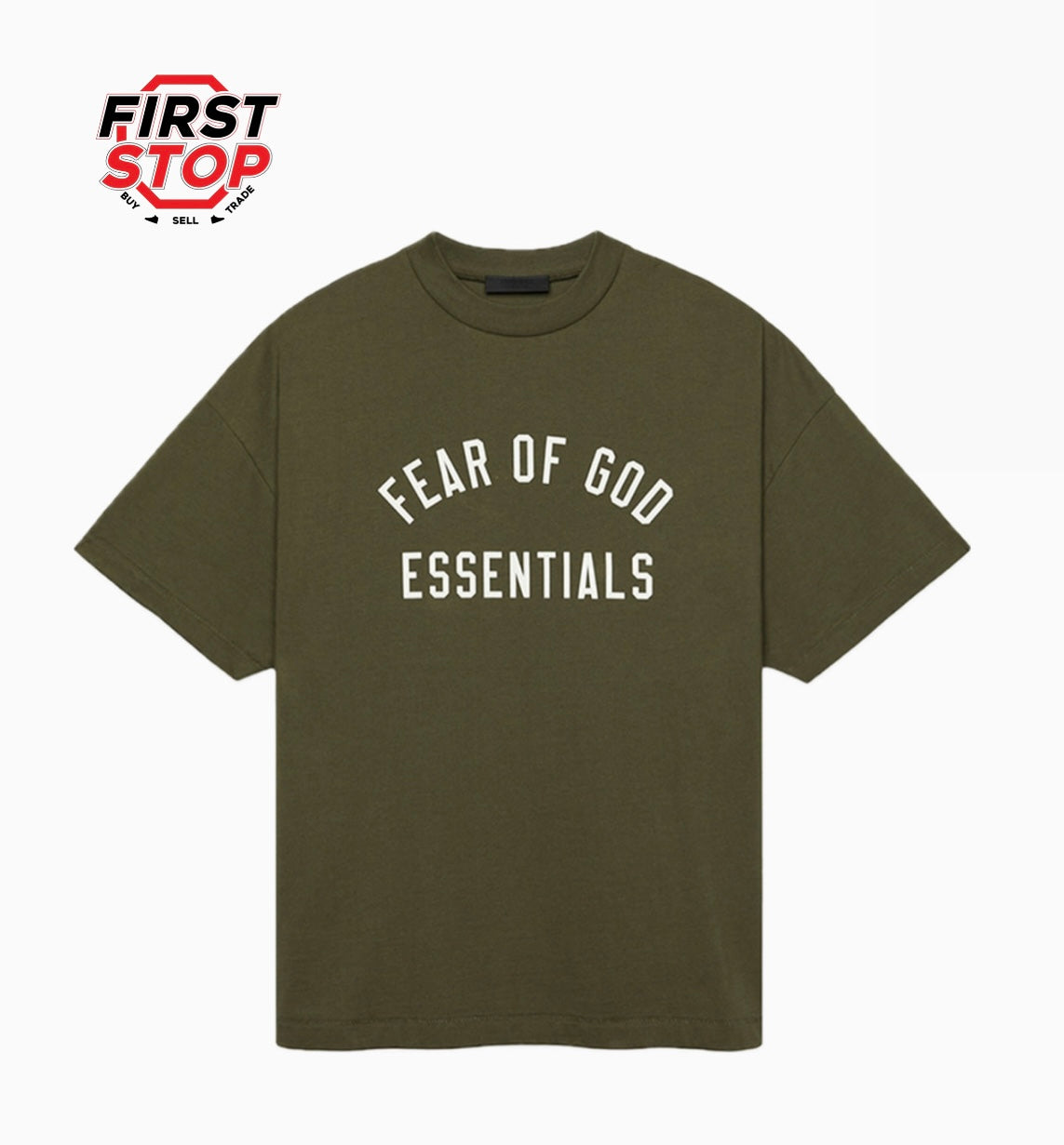 Essentials Fear Of God Military Crewneck T-shirt (Oversized fit)