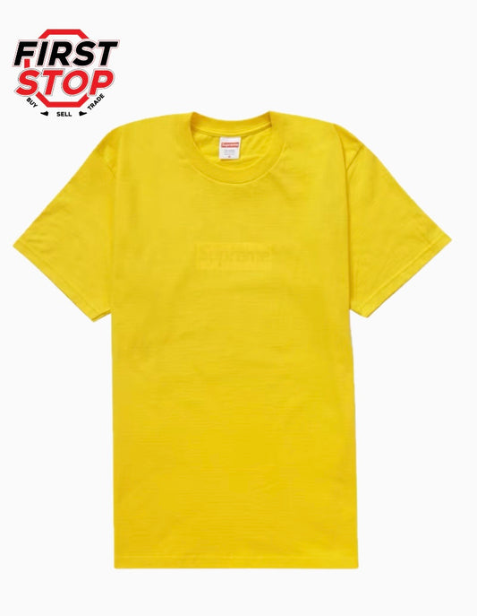 Supreme Tonal Box Logo Tee Yellow