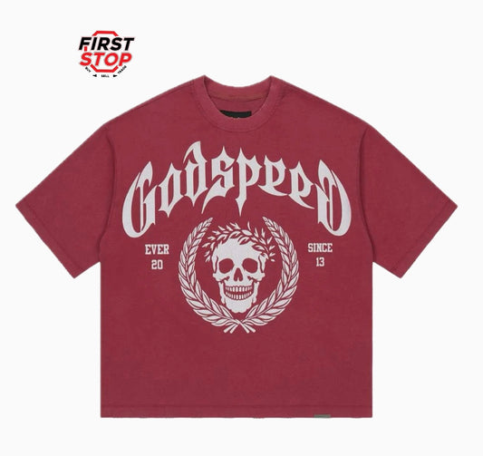 Godspeed Victor Crest Tee Red
